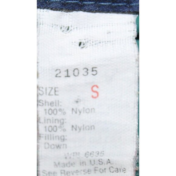 Vintage Woolrich Goose DOWN 80s Fall Winter Hunting HTF Teal Blue Vest Jacket S - Picture 5 of 7